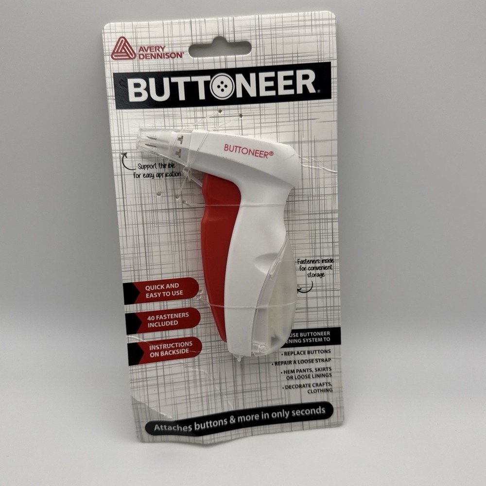 Avery Dennison Buttoneer Gun New As Seen On Tv NEW